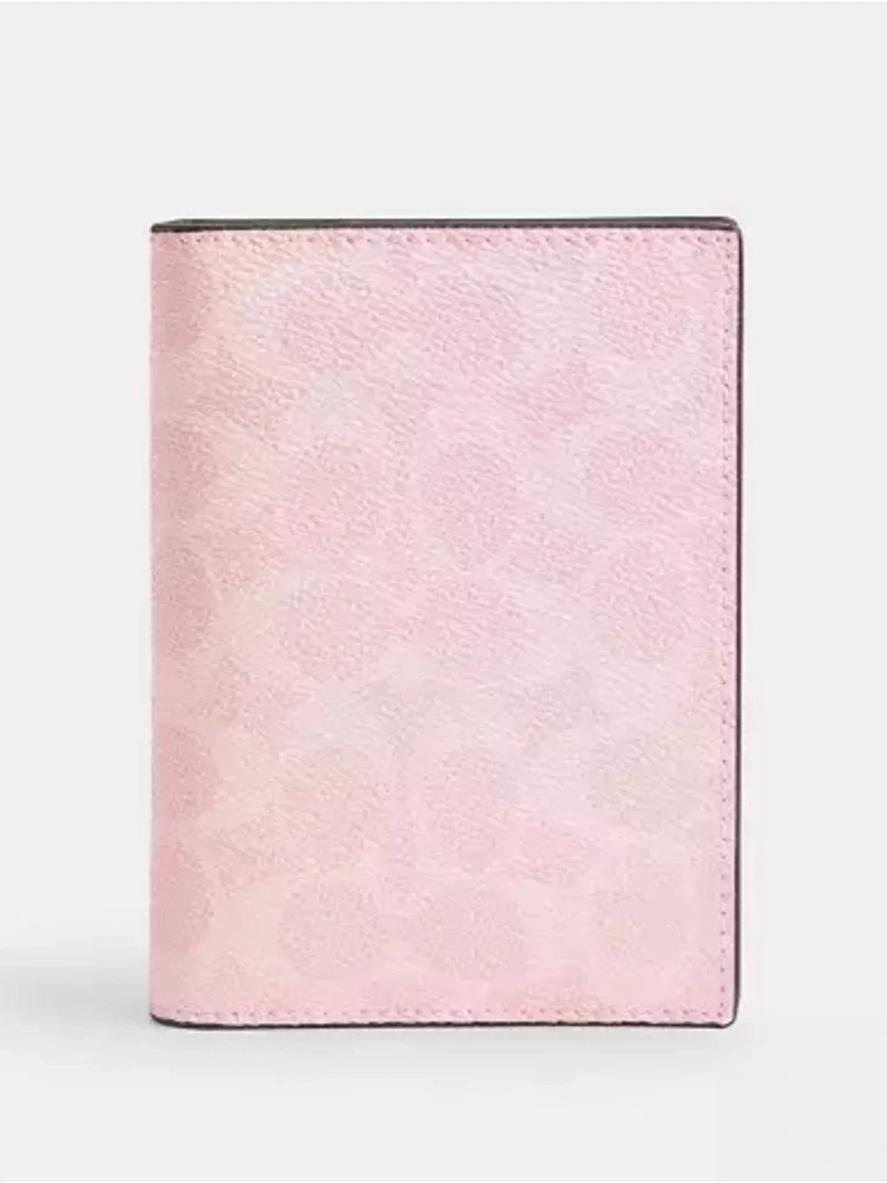 Coach Powder Pink Leather Passport Cover